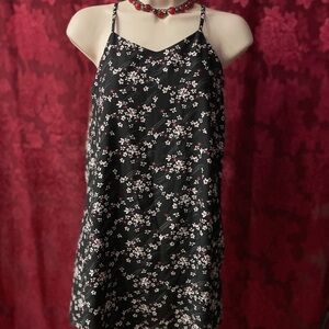 S Maddie Black Floral Dress